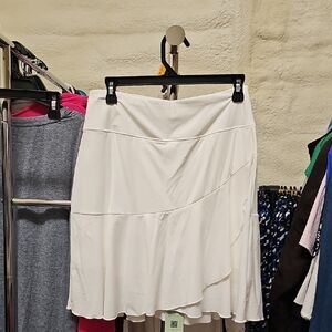Nwt High Waist Elegant White Women's Skort #139